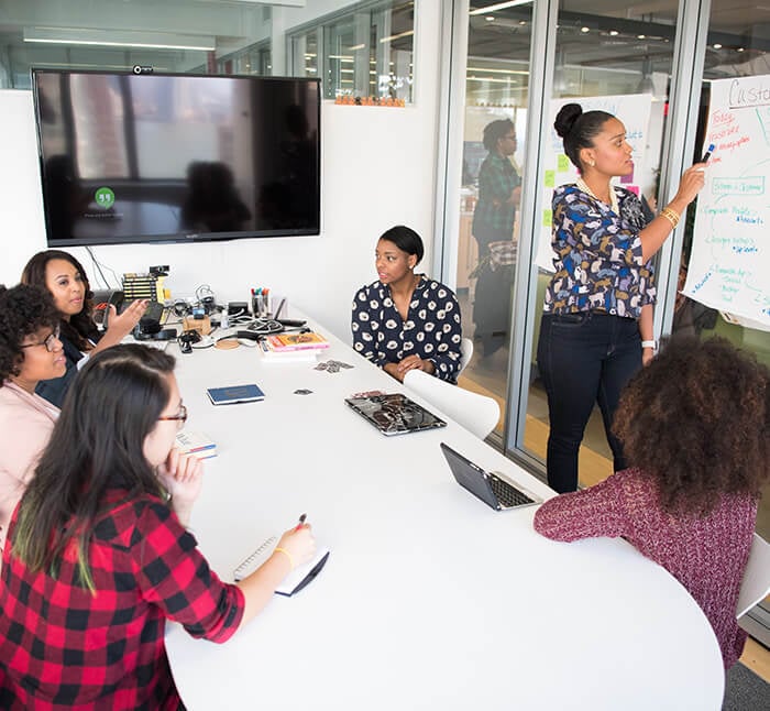 Students in IELTS classroom at DreamzAcademy Jalandhar